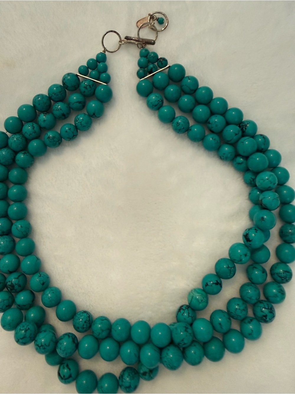 Nordstrom Turquoise Beaded Multi-Strand Necklace